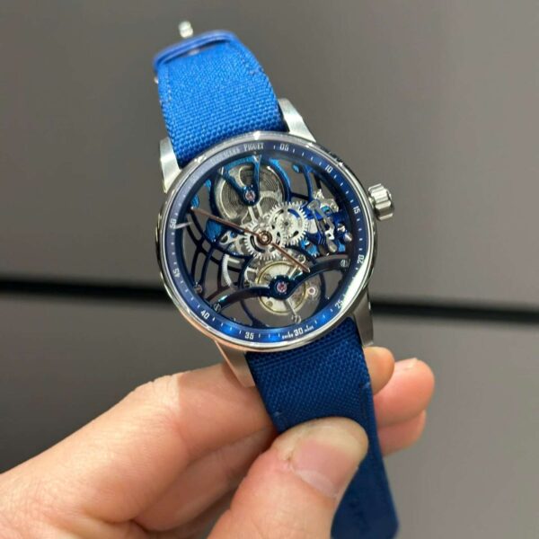 Audemars Piguet Tourbillon Openworked 26600 Rep 1 1 Blue Skeleton Movement 41mm