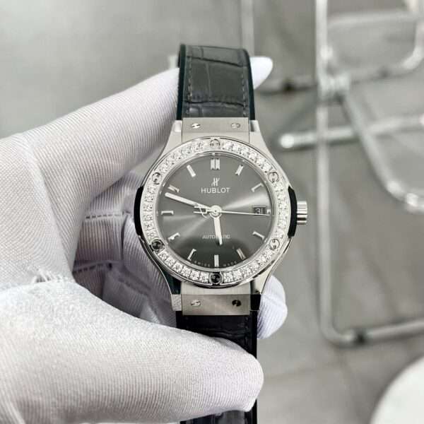 Hublot Classic Fusion Best Replica Watch Diamonds Grey HB Factory 38mm