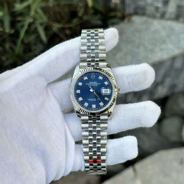 Rolex Replica 1:1 Watch DateJust 126234 Blue Dial With Diamond Numbers VS 36mm