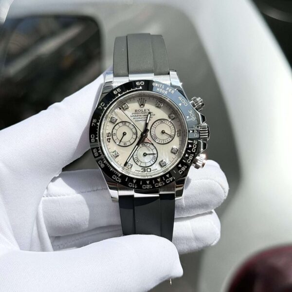 Rolex Replica 11 Watch Daytona 116518LN Mother of Pearl Dial Moissanite 40mm