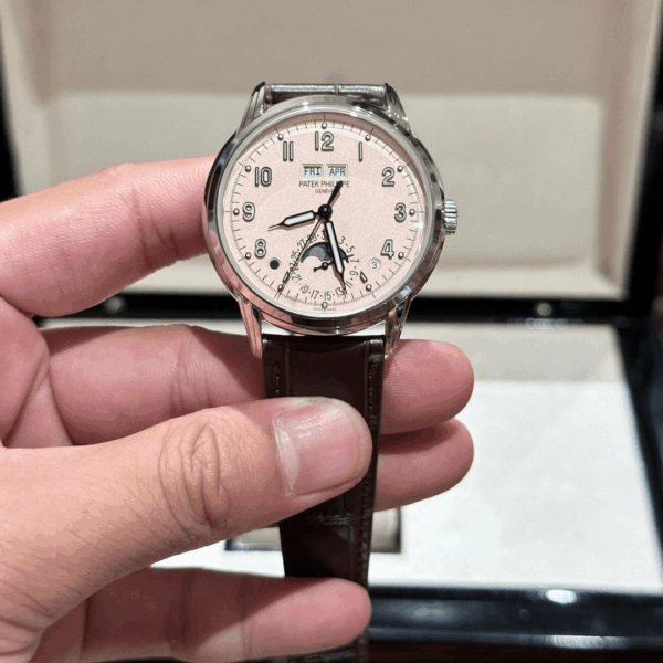 Patek Philippe Complications 5320G Pink Dial Replica 1:1 Watch GRF 40mm