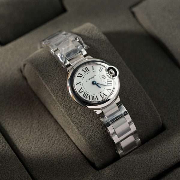 Cartier Ballon Bleu Women’s Replica Watch Swiss Quartz Movement Metal Strap 28mm