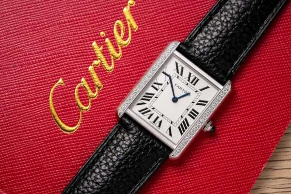 Cartier Fake Watch Tank Must W4TA0017 White Dial Leather Strap 33.7×25.5mm