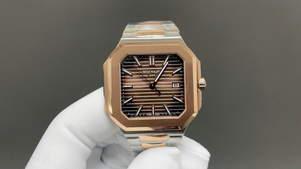 Patek Philippe Cubitus 5821 Demi Rose Gold Best Replica Watch Dial Chocolate 45mm