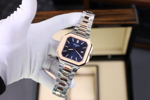Patek Philippe Cubitus 5821 Demi Rose Gold Replica 11 Watch Dial Blue 45mm